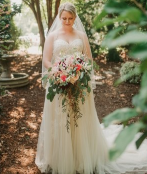 Bride Holding Flowers